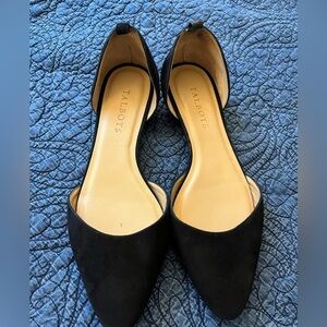 Talbots 6.5 M Black Suede d'Orsay flats​​